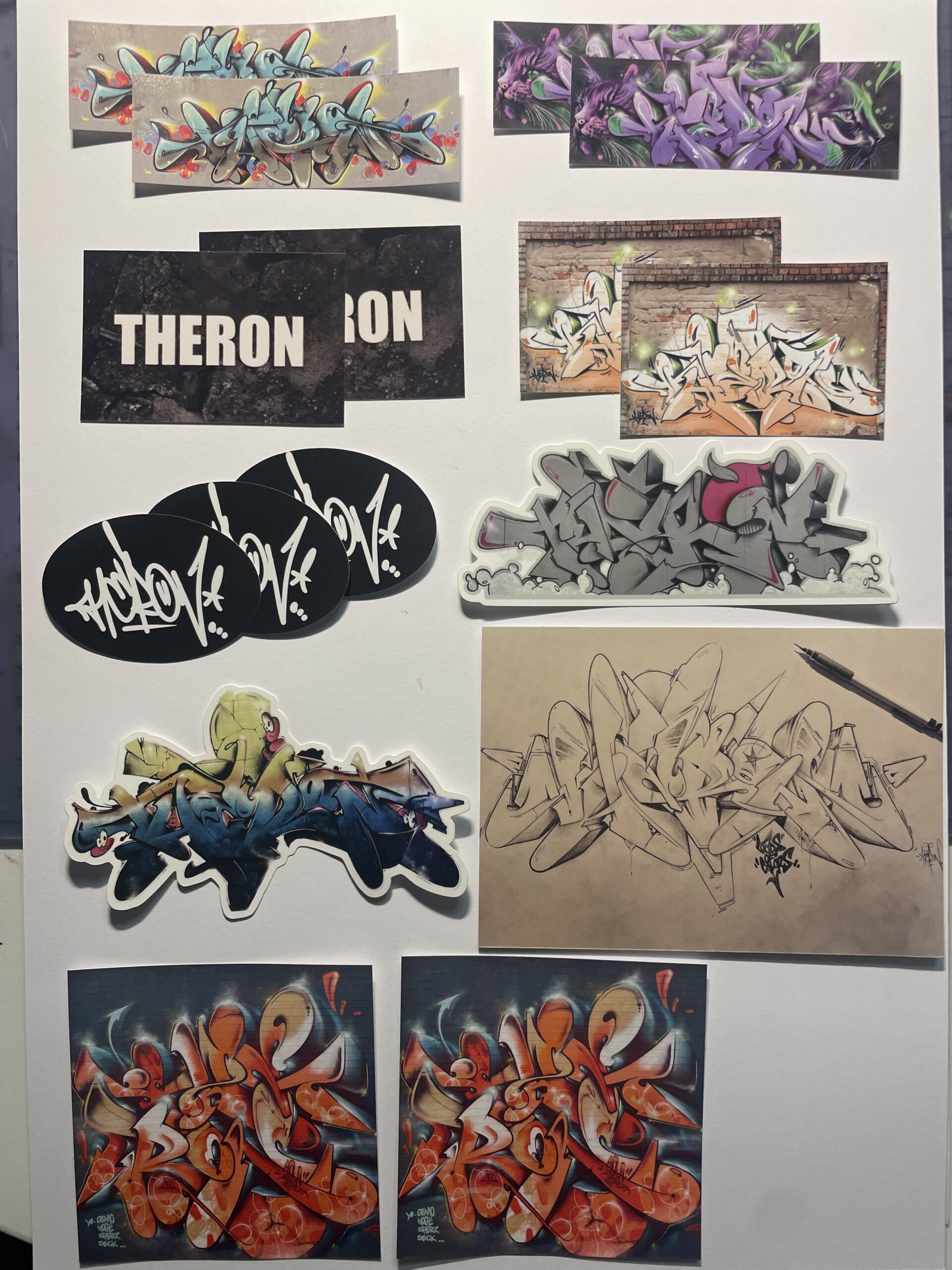 Stickers graffiti theron