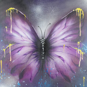 Butterfly Purple orignal painting