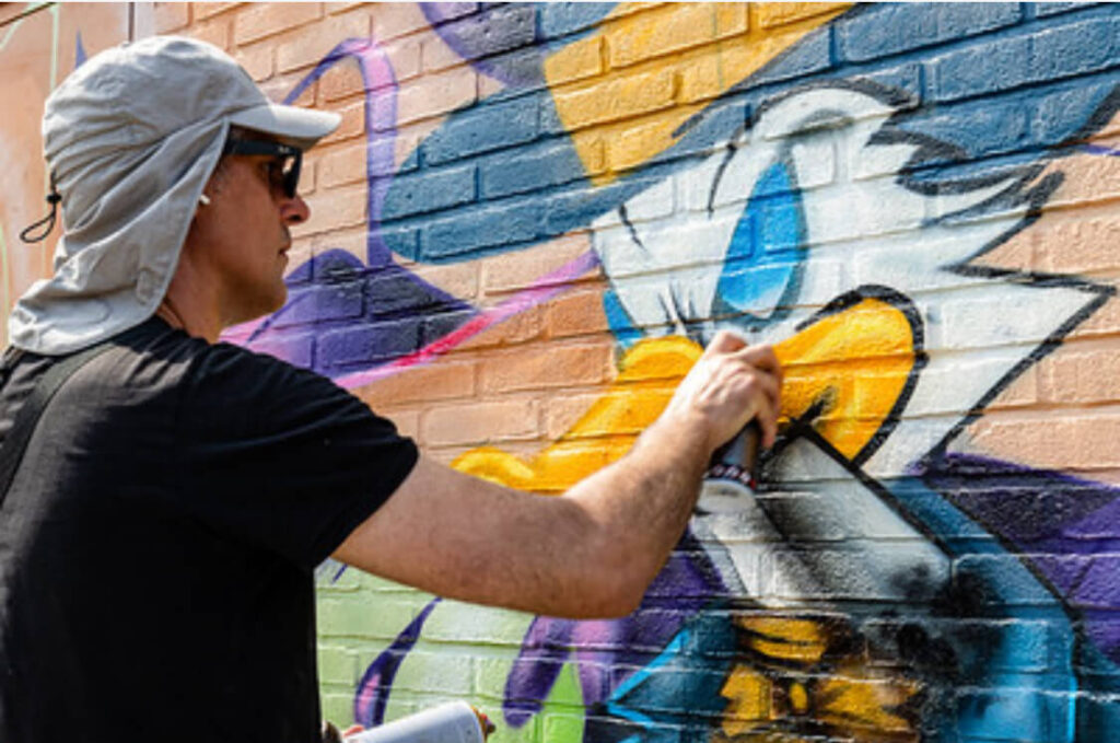 Theron in Almere Buiten 2024 at the docs graffiti jam.