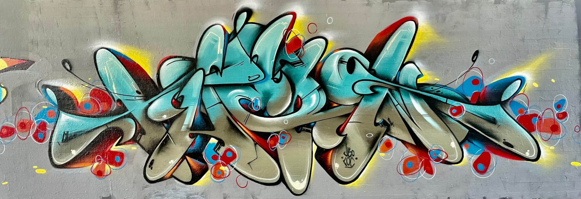 Theron painting in Woerden