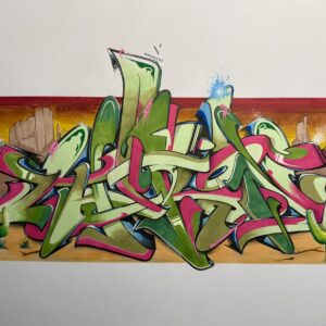 Graffiti sketch Mexico 2025